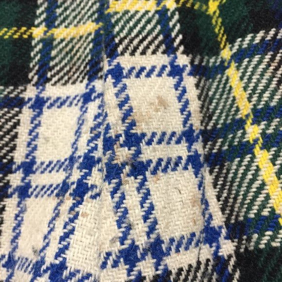 VINTAGE PLAID BELL BOTTOM PANTS SIZE 28 - Picture 7 of 9